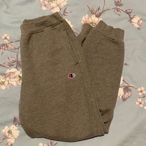 Champion grey cropped sweats